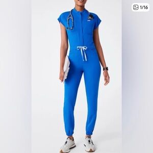 Medium figs royal blue jumpsuit